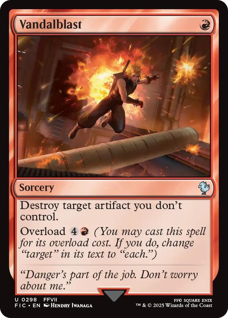 Image for Vandalblast (Surge Foil) (298) (FINAL FANTASY) - Magic: The Gathering