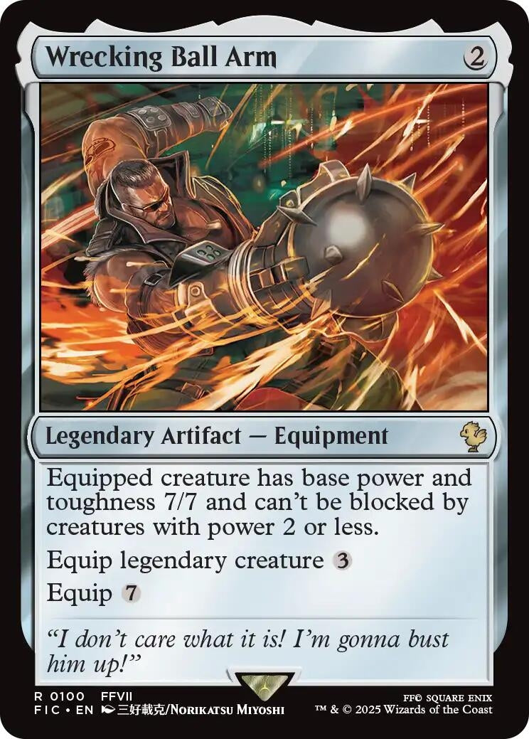 Image for Wrecking Ball Arm (Surge Foil) (100) (FINAL FANTASY) - Magic: The Gathering