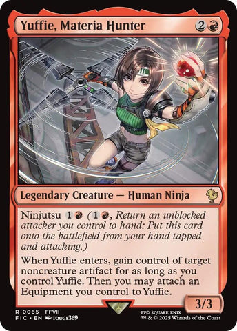 Image for Yuffie, Materia Hunter (Surge Foil) (65) (FINAL FANTASY) - Magic: The Gathering