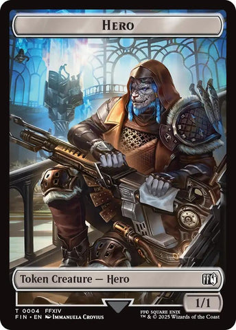 Image for Hero (0004) // Copy (0001) Double-Sided Token (4 // 1) - Magic: The Gathering
