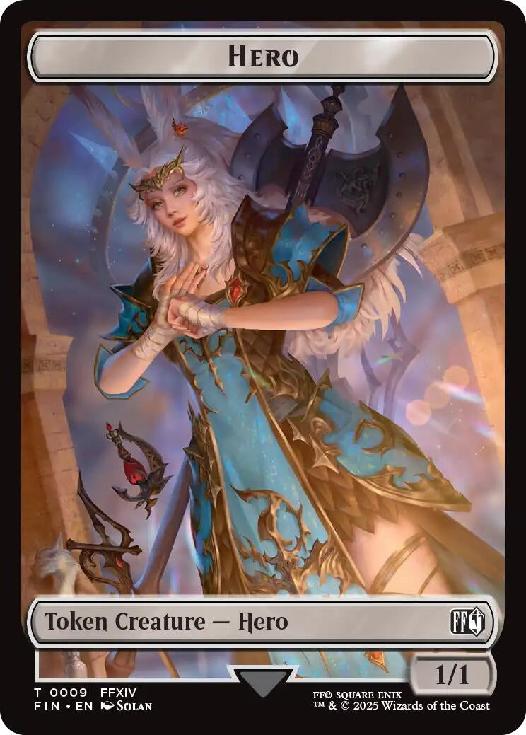 Image for Hero (0009) // Elemental Double-Sided Token (9 // 21) - Magic: The Gathering