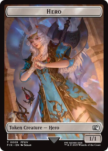 Image for Hero (0009) // Elemental Double-Sided Token (9 // 21) - Magic: The Gathering