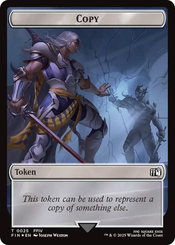 Image for Copy (0025) // Moogle (0034) Double-Sided Token (Surge Foil) (25 // 34) (FINAL FANTASY) - Magic: The Gathering