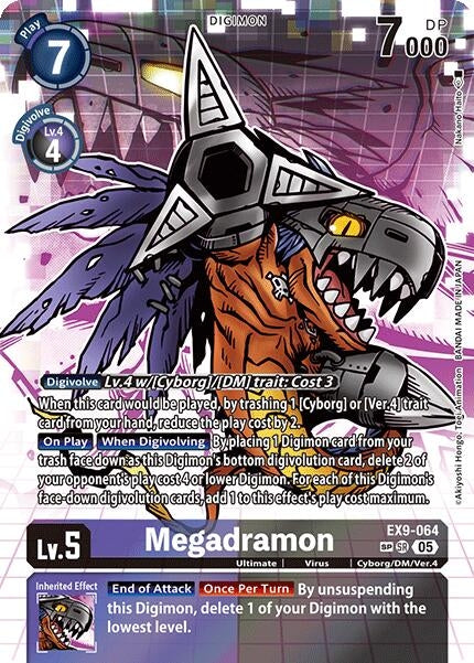 Image for Megadramon (SP) (EX9-064 SR) (Versus Monsters) - Digimon Card Game