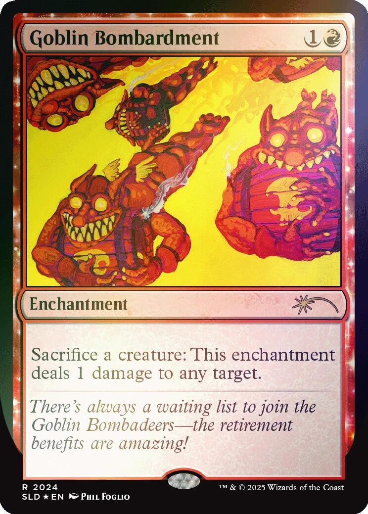 Image for Goblin Bombardment (2024) (Rainbow Foil) (2024) (Secret Lair Drop Series) - Magic: The Gathering