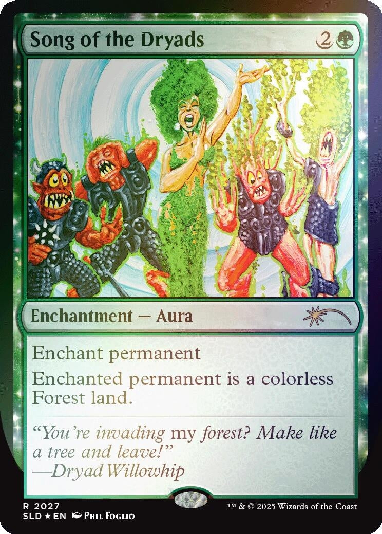 Image for Song of the Dryads (2027) (Rainbow Foil) (2027) (Secret Lair Drop Series) - Magic: The Gathering