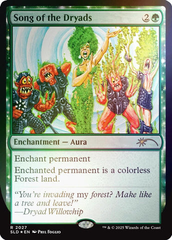Image for Song of the Dryads (2027) (Rainbow Foil) (2027) (Secret Lair Drop Series) - Magic: The Gathering