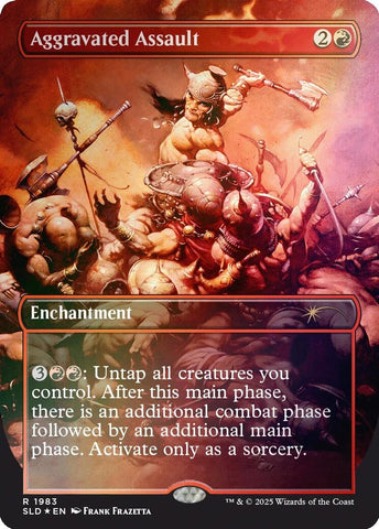 Image for Aggravated Assault (1983) (Rainbow Foil) (1983) (Secret Lair Drop Series) - Magic: The Gathering