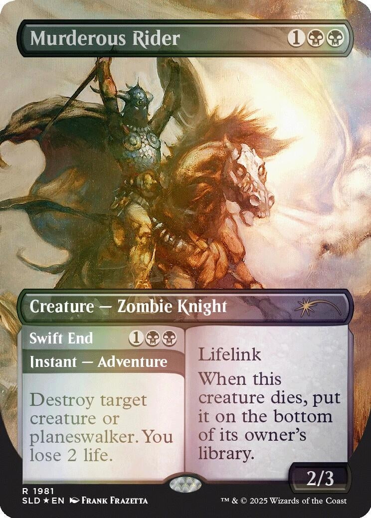 Image for Murderous Rider (1981) (Rainbow Foil) (1981) (Secret Lair Drop Series) - Magic: The Gathering