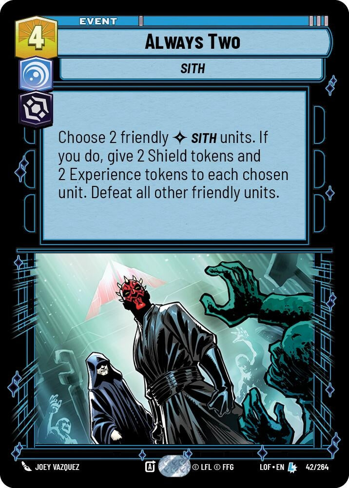 Image for Always Two (042/264) (Legends of the Force) - Star Wars: Unlimited