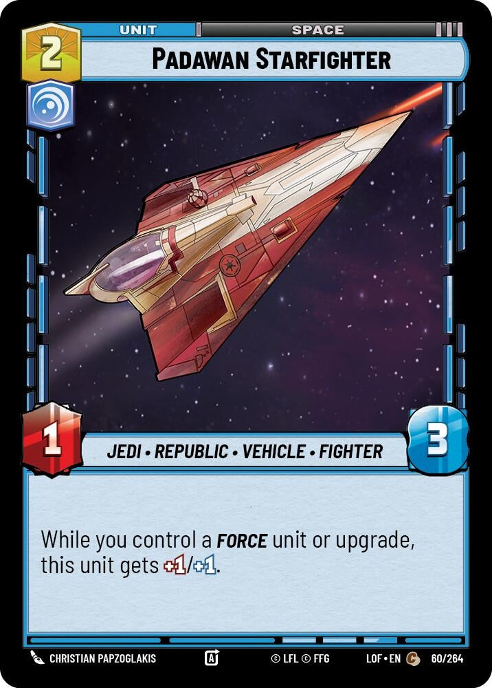 Image for Padawan Starfighter (060/264) (Legends of the Force) - Star Wars: Unlimited