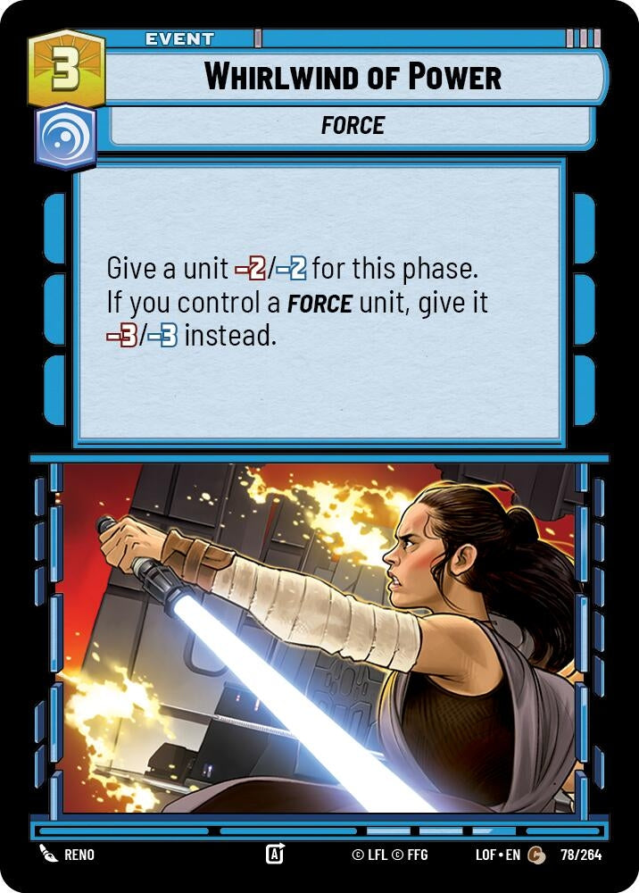 Image for Whirlwind of Power (078/264) (Legends of the Force) - Star Wars: Unlimited