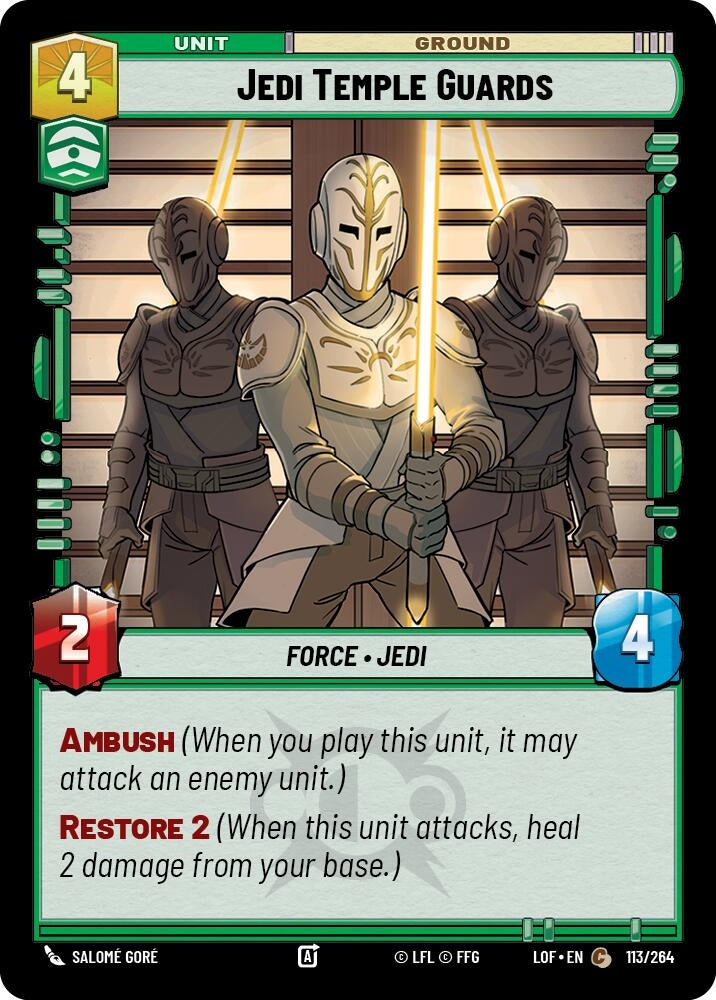 Image for Jedi Temple Guards (113/264) (Legends of the Force) - Star Wars: Unlimited