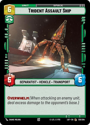 Image for Trident Assault Ship (120/264) (Legends of the Force) - Star Wars: Unlimited