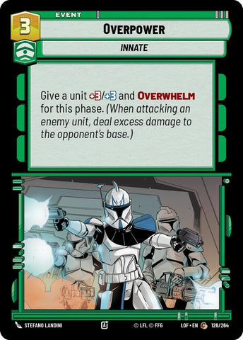 Image for Overpower (126/264) (Legends of the Force) - Star Wars: Unlimited