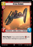 Image for Hyena Bomber (158/264) (Legends of the Force) - Star Wars: Unlimited