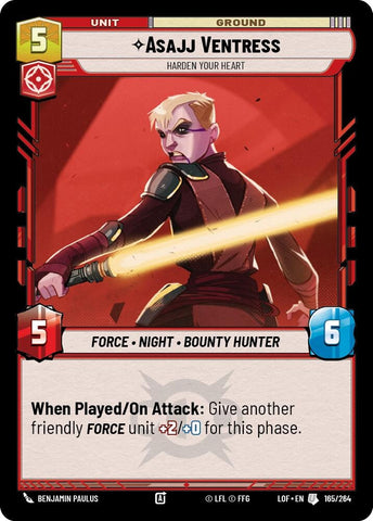 Image for Asajj Ventress - Harden Your Heart (165/264) (Legends of the Force) - Star Wars: Unlimited