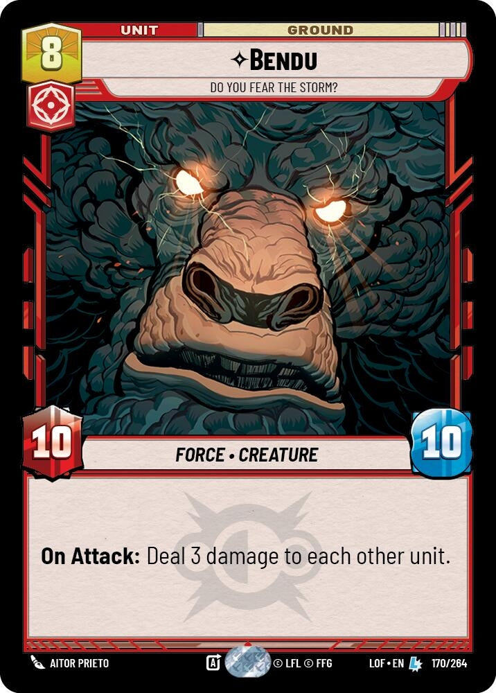Image for Bendu - Do You Fear the Storm? (170/264) (Legends of the Force) - Star Wars: Unlimited