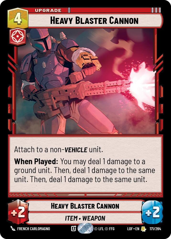 Image for Heavy Blaster Cannon (171/264) (Legends of the Force) - Star Wars: Unlimited