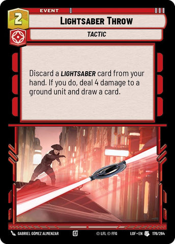 Image for Lightsaber Throw (176/264) (Legends of the Force) - Star Wars: Unlimited