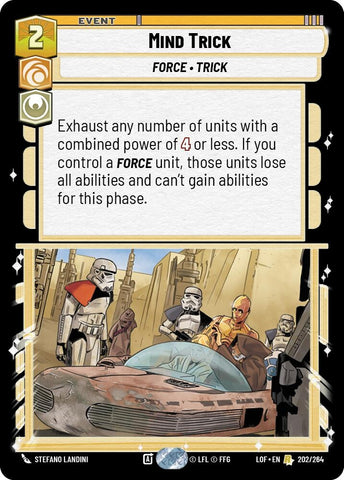 Image for Mind Trick (202/264) (Legends of the Force) - Star Wars: Unlimited
