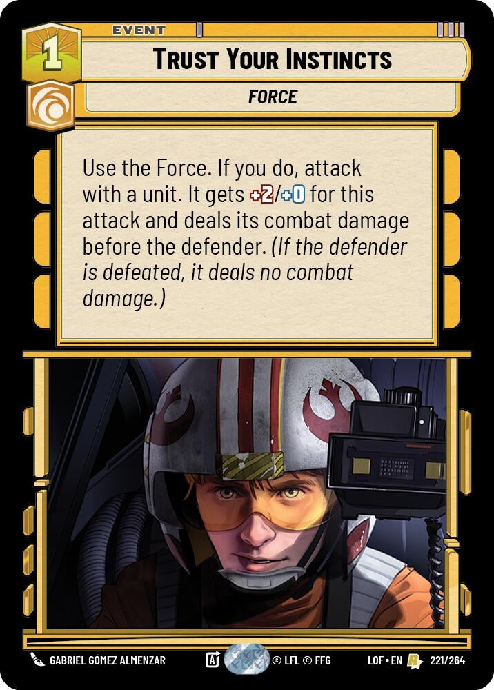 Image for Trust Your Instincts (221/264) (Legends of the Force) - Star Wars: Unlimited