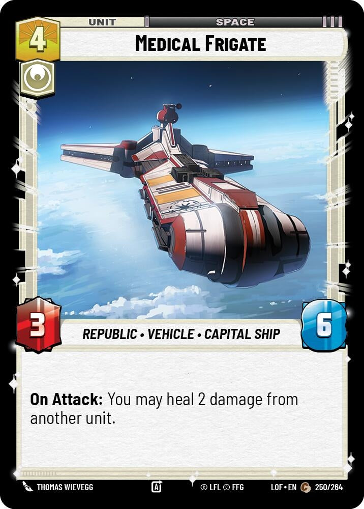 Image for Medical Frigate (250/264) (Legends of the Force) - Star Wars: Unlimited