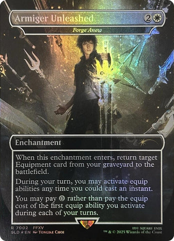 Image for Armiger Unleashed - Forge Anew (Rainbow Foil) (7002) (Secret Lair Drop Series) - Magic: The Gathering