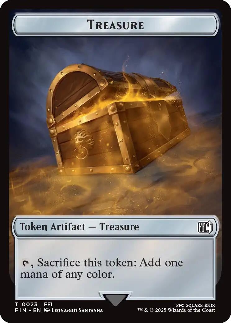 Image for Treasure (0023) // Copy (0001) Double-Sided Token (23 // 1) - Magic: The Gathering