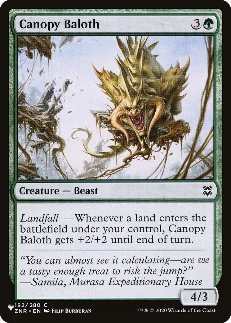 Image for Canopy Baloth (182/280) (The List Reprints) - Magic: The Gathering