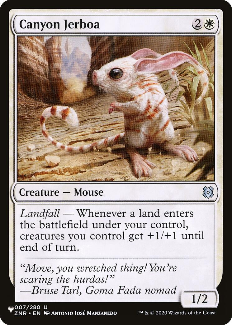 Image for Canyon Jerboa (007/280) (The List Reprints) - Magic: The Gathering