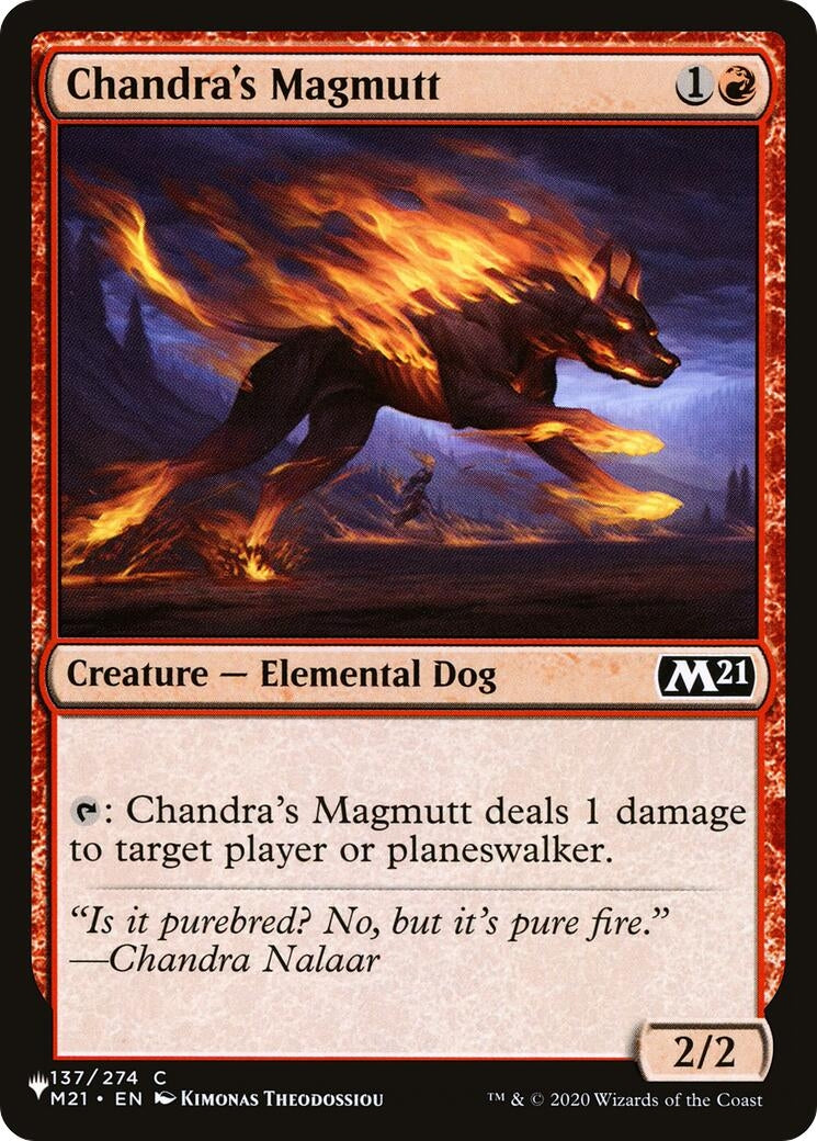 Image for Chandra's Magmutt (137/274) (The List Reprints) - Magic: The Gathering