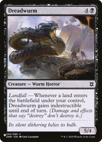 Image for Dreadwurm (100/280) (The List Reprints) - Magic: The Gathering
