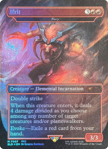 Image for Ifrit - Fury (Rainbow Foil) (7007) (Secret Lair Drop Series) - Magic: The Gathering