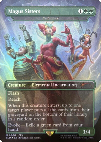 Image for Magus Sisters - Endurance (Rainbow Foil) (7008) (Secret Lair Drop Series) - Magic: The Gathering