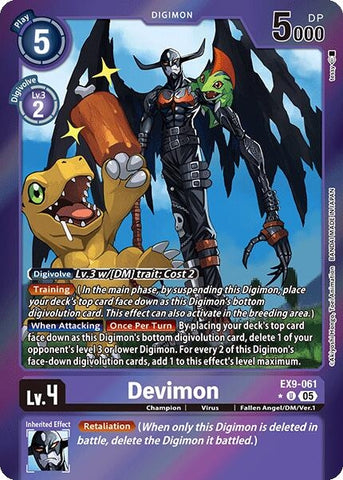 Image for Devimon (Limited Foil) (EX9-061 U) (Versus Monsters) - Digimon Card Game