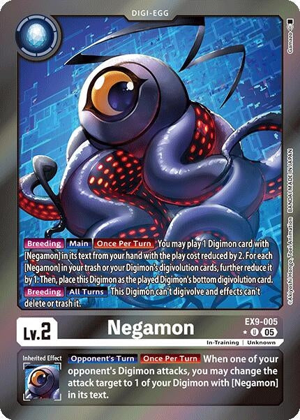 Image for Negamon (Limited Foil) (EX9-005 U) (Versus Monsters) - Digimon Card Game