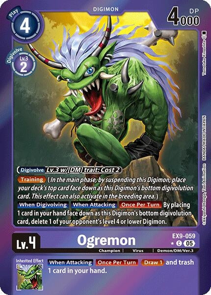 Image for Ogremon (Limited Foil) (EX9-059 C) (Versus Monsters) - Digimon Card Game