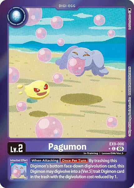 Image for Pagumon (Limited Foil) (EX9-006 C) (Versus Monsters) - Digimon Card Game