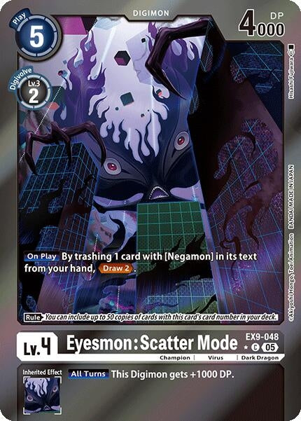 Image for Eyesmon: Scatter Mode (Limited Foil) (EX9-048 C) (Versus Monsters) - Digimon Card Game