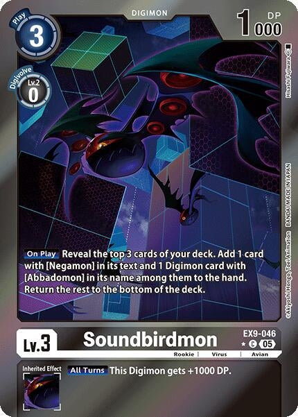 Image for Soundbirdmon (Limited Foil) (EX9-046 C) (Versus Monsters) - Digimon Card Game