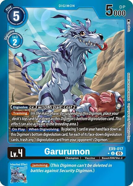 Image for Garurumon (Limited Foil) (EX9-017) (Versus Monsters) - Digimon Card Game