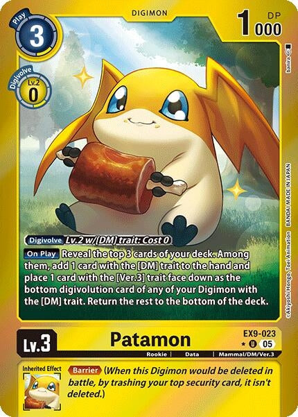 Image for Patamon (Limited Foil) (EX9-023 U) (Versus Monsters) - Digimon Card Game