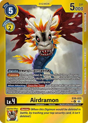 Image for Airdramon (Limited Foil) (EX9-025 U) (Versus Monsters) - Digimon Card Game