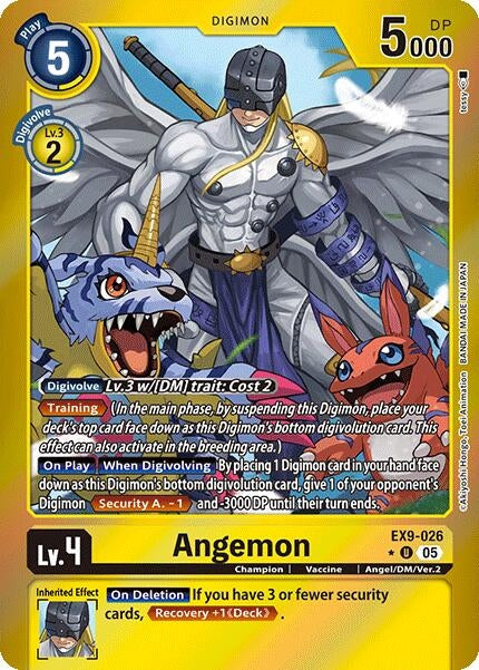 Image for Angemon (Limited Foil) (EX9-026 U) (Versus Monsters) - Digimon Card Game