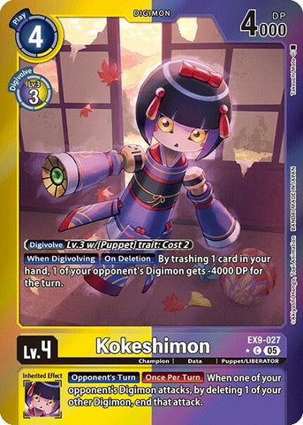 Image for Kokeshimon (Limited Foil) (EX9-027 C) (Versus Monsters) - Digimon Card Game