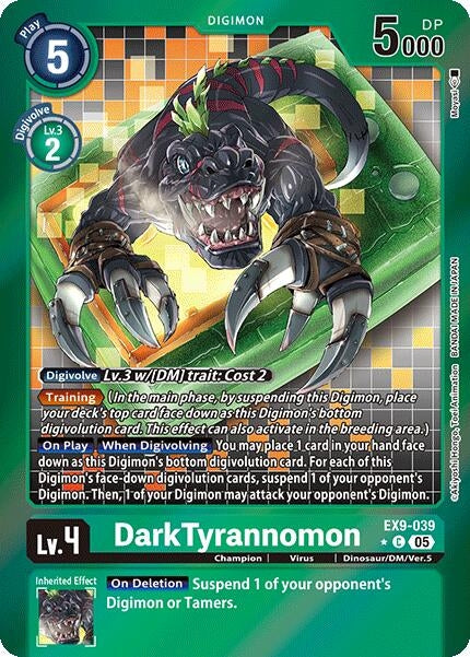 Image for DarkTyrannomon (Limited Foil) (EX9-039 C) (Versus Monsters) - Digimon Card Game