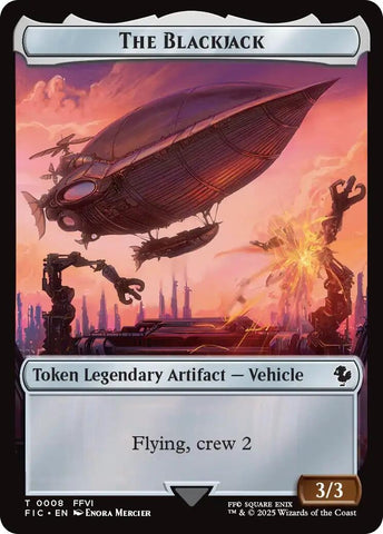 Image for The Blackjack // The Monarch Double-Sided Token (8 // 11) (FINAL FANTASY) - Magic: The Gathering