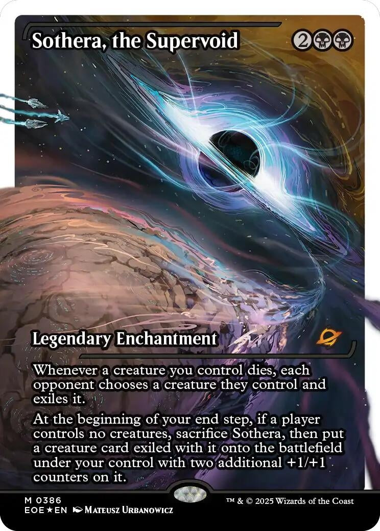 Image for Sothera, the Supervoid (Showcase) (Fracture Foil) (386) (Edge of Eternities) - Magic: The Gathering