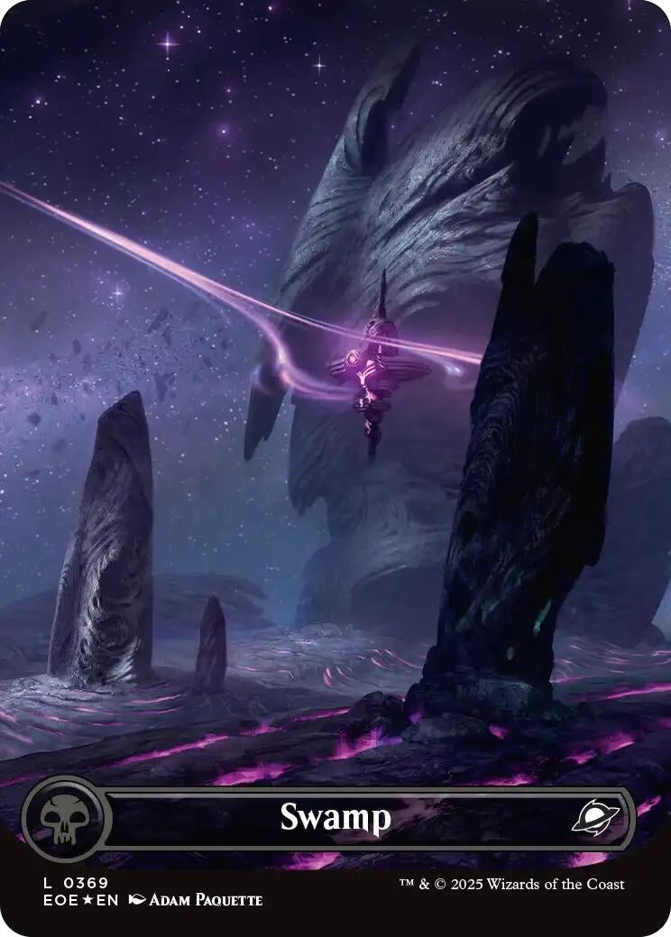 Image for Swamp (0369) (Borderless) (Galaxy Foil) (369) (Edge of Eternities) - Magic: The Gathering